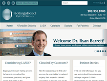 Tablet Screenshot of hollingsheadeyecenter.com